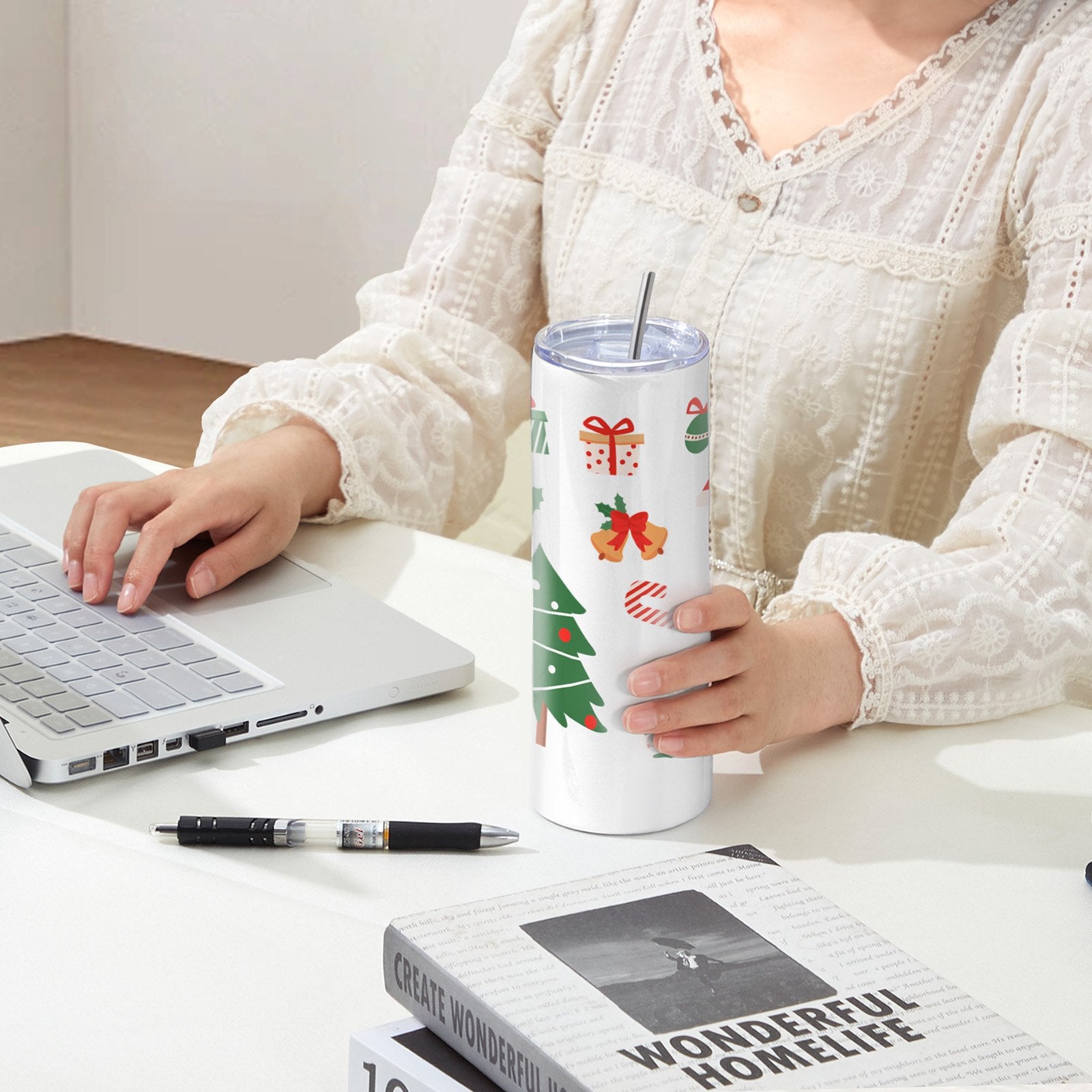 Food Storage: VEVOR 8 Pack Straight Sublimation Tumblers, 30 oz Blank Tumbler Bulk, Stainless Steel Double Wall Tumbler Cups with Straw, Lid, Brush, Base, Shrink Wrap, Gift Box, for Heat Press and Heat Transfer