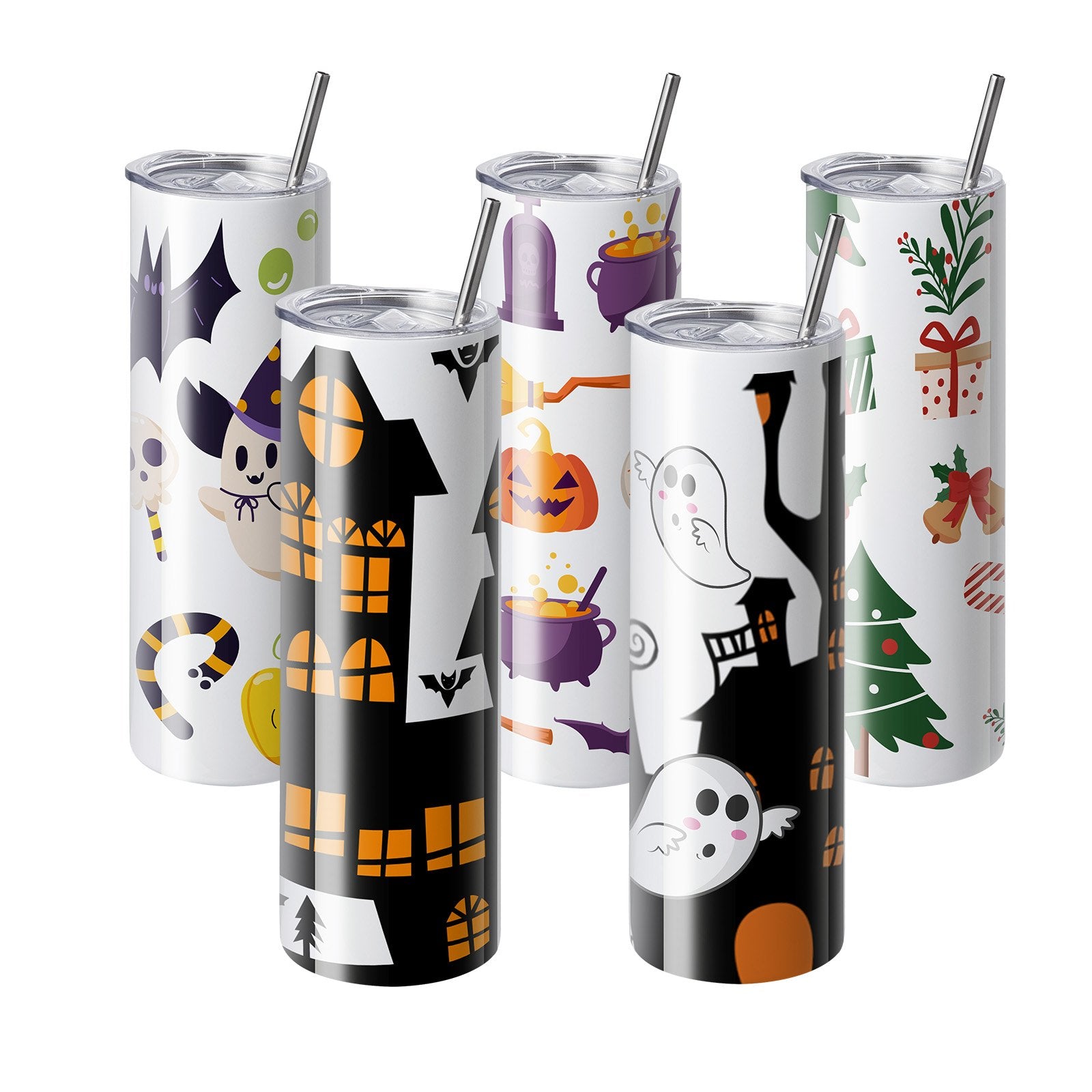 Food Storage: VEVOR 8 Pack Straight Sublimation Tumblers, 30 oz Blank Tumbler Bulk, Stainless Steel Double Wall Tumbler Cups with Straw, Lid, Brush, Base, Shrink Wrap, Gift Box, for Heat Press and Heat Transfer
