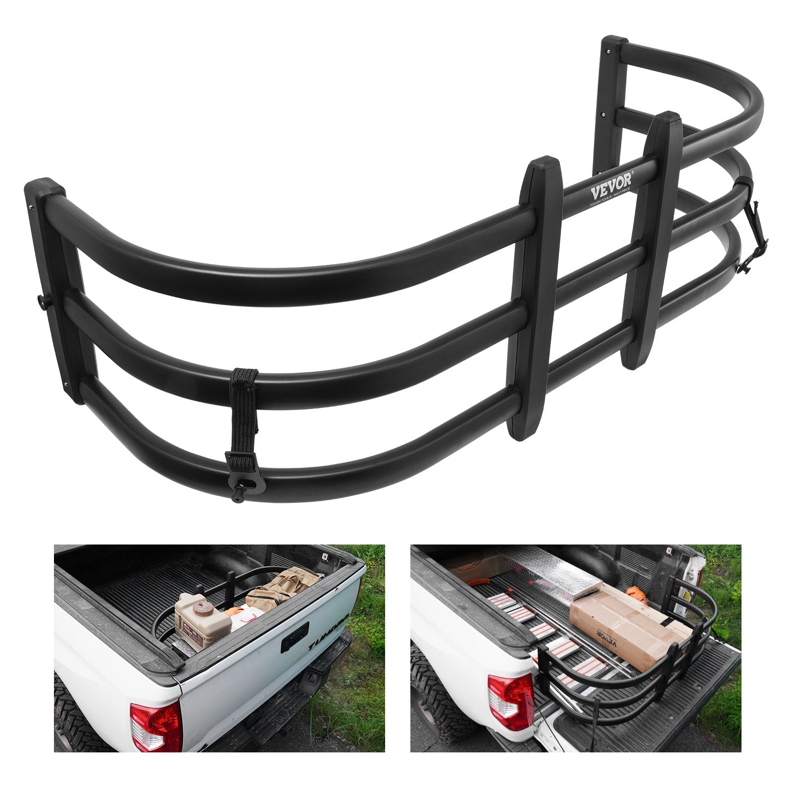 Automotive Parts: VEVOR Truck Bed Extender, Aluminum Retractable Tailgate Extender, 131cm-162.6cm Adjustable Length, Fits for Ridgeline, Tacoma, Gladiator, Colorado/Canyon, Frontier, and Ranger