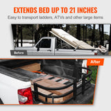 Automotive Parts: VEVOR Truck Bed Extender, Aluminum Retractable Tailgate Extender, 131cm-162.6cm Adjustable Length, Fits for Ridgeline, Tacoma, Gladiator, Colorado/Canyon, Frontier, and Ranger