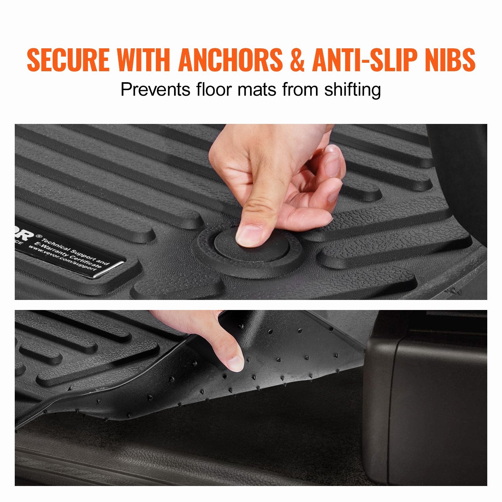 Automotive Decor: VEVOR Automotive Floor Mats Fits for Chevrolet Silverado/GMC Sierra 1500 3 pcs