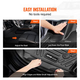 Automotive Decor: VEVOR Automotive Floor Mats Fits for Chevrolet Silverado/GMC Sierra 1500 3 pcs