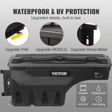 Automotive Decor: VEVOR Truck Bed Storage Box, Lockable Swing Case with Password Padlock, 6.6 Gal/25 L ABS Wheel Well Tool Box, Waterproof and Durable, Compatible with Ford F-150 2015-2021, Drivers Side