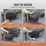 Automotive Decor: VEVOR Truck Bed Storage Box, Lockable Swing Case with Password Padlock, 6.6 Gal/25 L ABS Wheel Well Tool Box, Waterproof and Durable, Compatible with Ford F-150 2015-2021, Drivers Side