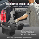 Automotive Decor: VEVOR Truck Bed Storage Box, Lockable Swing Case with Password Padlock, 6.6 Gal/25 L ABS Wheel Well Tool Box, Waterproof and Durable, Compatible with Ford F-150 2015-2021, Drivers Side