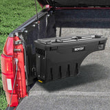 Automotive Decor: VEVOR Truck Bed Storage Box, Lockable Swing Case with Password Padlock, 6.6 Gal/25 L ABS Wheel Well Tool Box, Waterproof and Durable, Compatible with Ford F-150 2015-2021, Drivers Side