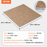Cat Litter: VEVOR Carpet Tiles Reusable, 20"x 20" Carpet Squares With Padding Attached, Soft Padded Carpet Tiles, Easy Install DIY for Bedroom Living Room Indoor Outdoor (16 Tiles, Dark Brown)