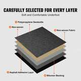 Cat Litter: VEVOR Carpet Tiles Reusable, 20"x 20" Carpet Squares With Padding Attached, Soft Padded Carpet Tiles, Easy Install DIY for Bedroom Living Room Indoor Outdoor (20 Tiles, Dark Gray)