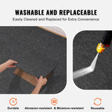 Cat Litter: VEVOR Carpet Tiles Reusable, 20"x 20" Carpet Squares With Padding Attached, Soft Padded Carpet Tiles, Easy Install DIY for Bedroom Living Room Indoor Outdoor (20 Tiles, Dark Gray)