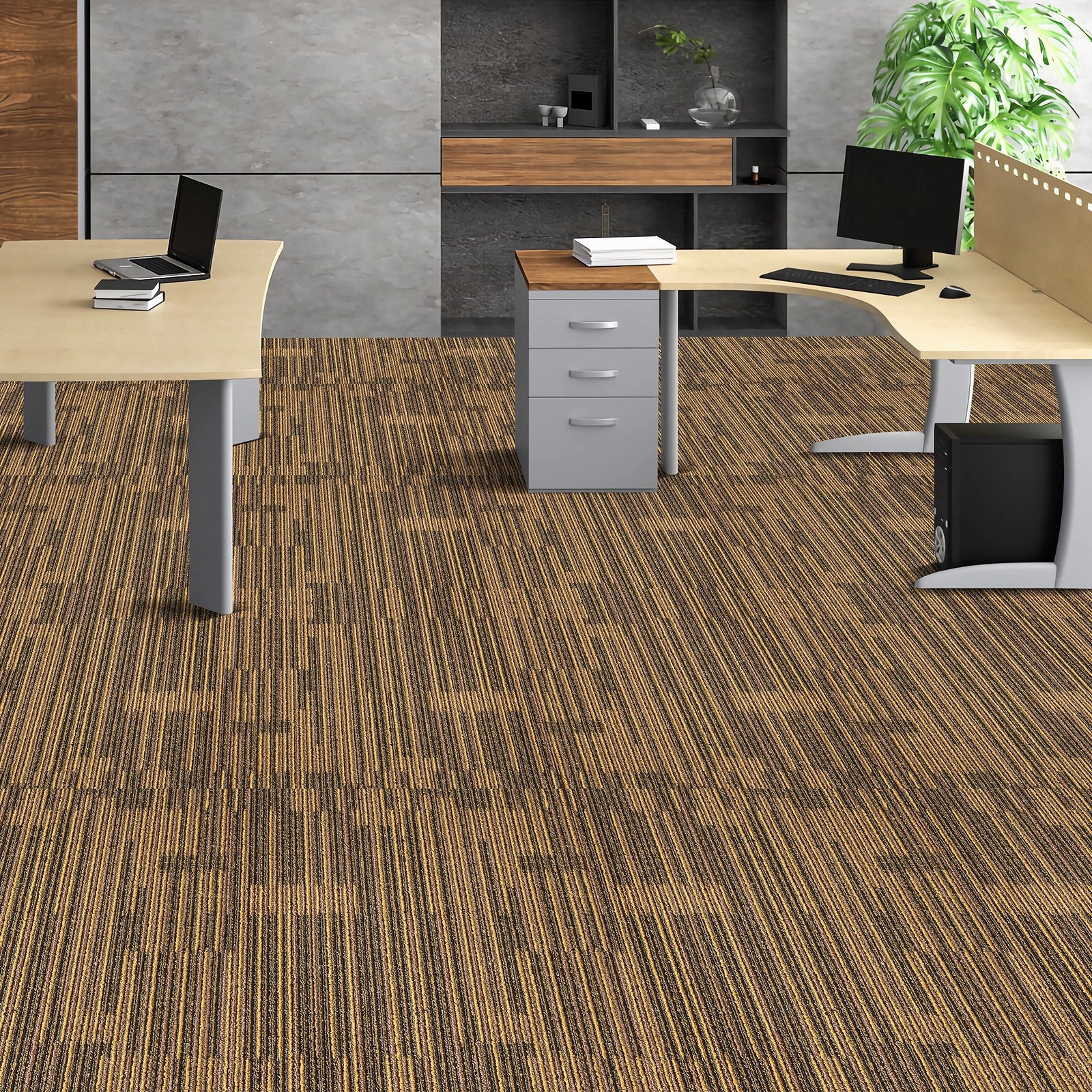 Cat Litter: VEVOR Carpet Tiles Reusable, 20"x 20"Carpet Squares With Padding Attached, Soft Padded Carpet Tiles, Easy Install DIY for Bedroom Living Room (12Tiles, Mixed Brown)