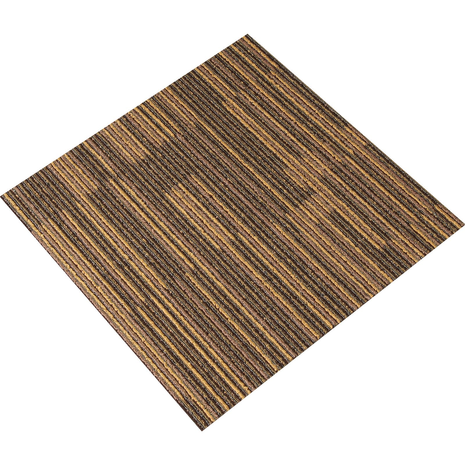 Cat Litter: VEVOR Carpet Tiles Reusable, 20"x 20"Carpet Squares With Padding Attached, Soft Padded Carpet Tiles, Easy Install DIY for Bedroom Living Room (12Tiles, Mixed Brown)