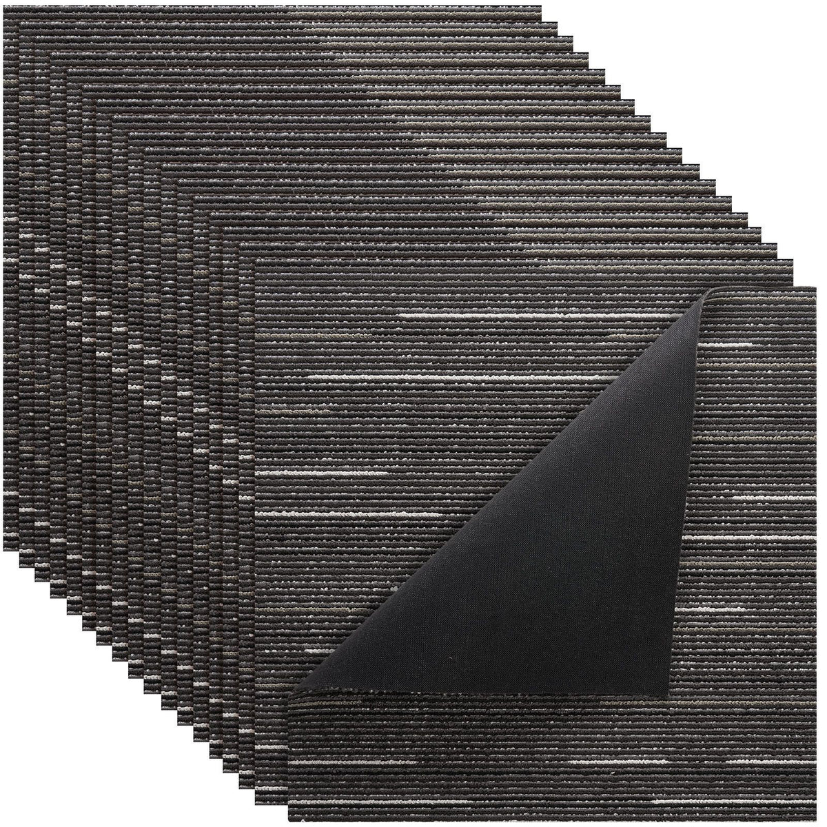 Carpet Tiles Reusable 610x610 mm, 24 PCS Modular Carpet Square Rug, Commercial Floor Soft Padded for Seamless Cover 8.9㎡, Easy DIY Replacement for Living Room Bedroom Office Indoor, Gray