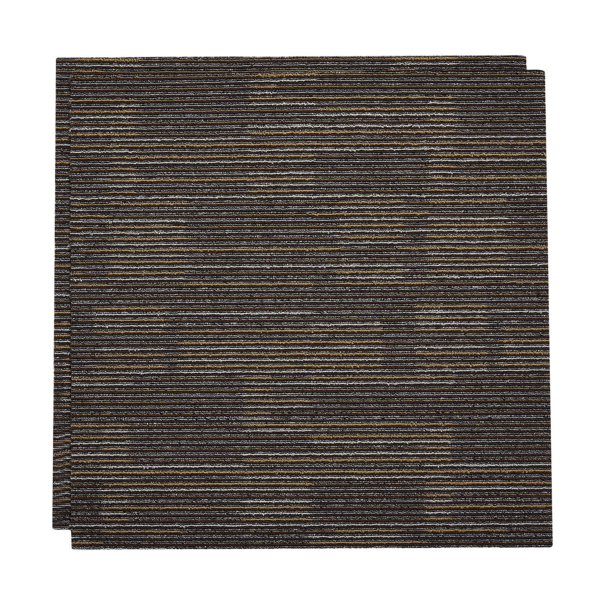 Carpet Tiles Reusable 610x610 mm, 24 PCS Modular Carpet Square Rug, Commercial Floor Soft Padded for Seamless Cover 8.9㎡, Easy DIY Replacement for Living Room Bedroom Indoor, Gray & Brown