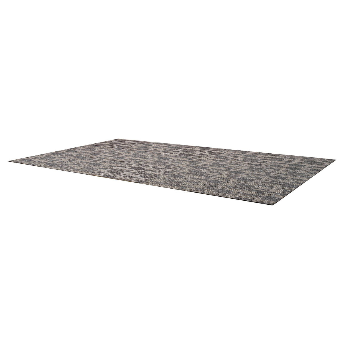 Carpet Tiles Reusable 610x610 mm, 24 PCS Modular Carpet Square Rug, Commercial Floor Soft Padded for Seamless Cover 8.9㎡, Easy DIY Replacement for Living Room Bedroom Indoor, Gray & Brown