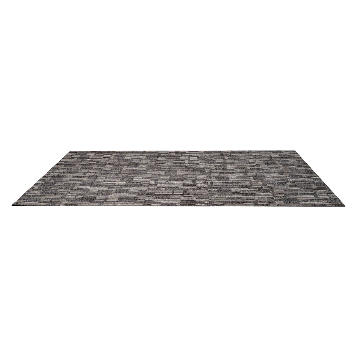 Carpet Tiles Reusable 610x610 mm, 24 PCS Modular Carpet Square Rug, Commercial Floor Soft Padded for Seamless Cover 8.9㎡, Easy DIY Replacement for Living Room Bedroom Indoor, Gray & Brown
