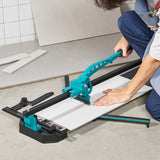 Saw Accessories: VEVOR Manual Tile Cutter, 1000mm, Porcelain Ceramic Tile Cutter with Tungsten Carbide Cutting Wheel, Infrared Positioning, Anti-Skid Feet, Durable Rails for professional installers or beginners