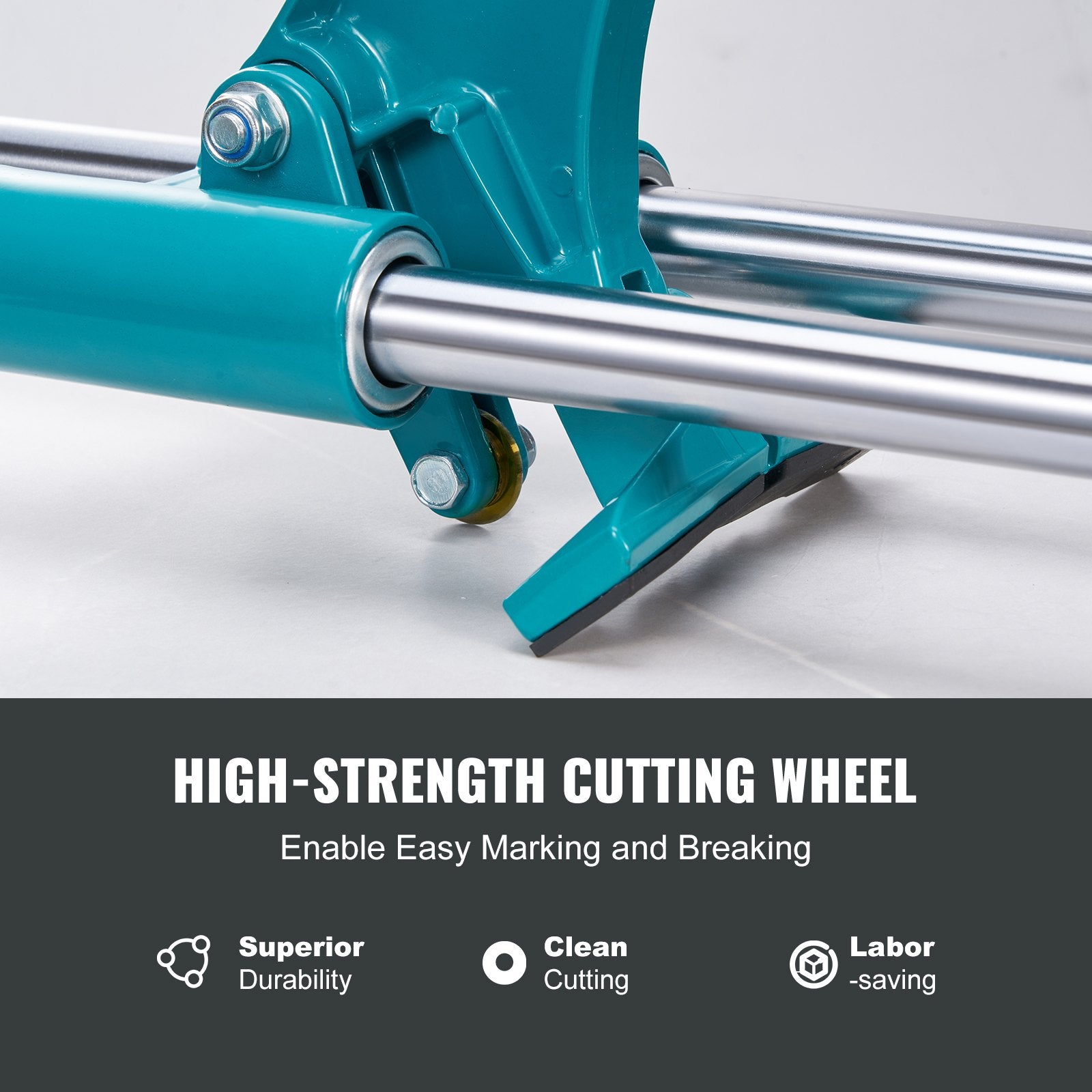 Saw Accessories: VEVOR Manual Tile Cutter, 1200mm, Porcelain Ceramic Tile Cutter with Tungsten Carbide Cutting Wheel, Infrared Positioning, Anti-Skid Feet, Double Rails for professional installers or beginners