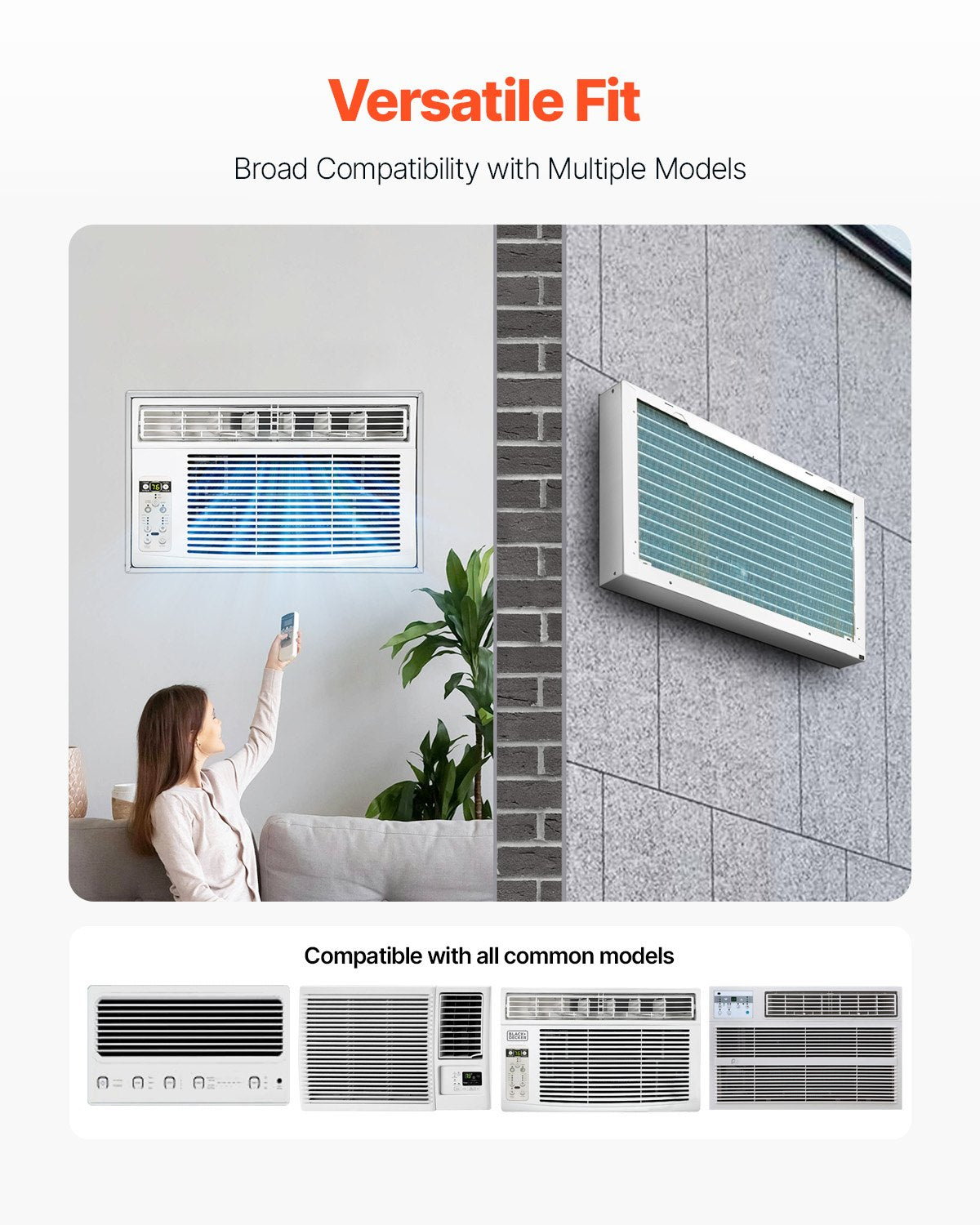 Automotive Repair & Speciality Tools: VEVOR Air Conditioner Wall Sleeve 26 in Universal Through the Wall AC Sleeve