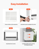 Automotive Repair & Speciality Tools: VEVOR Air Conditioner Wall Sleeve 26 in Universal Through the Wall AC Sleeve