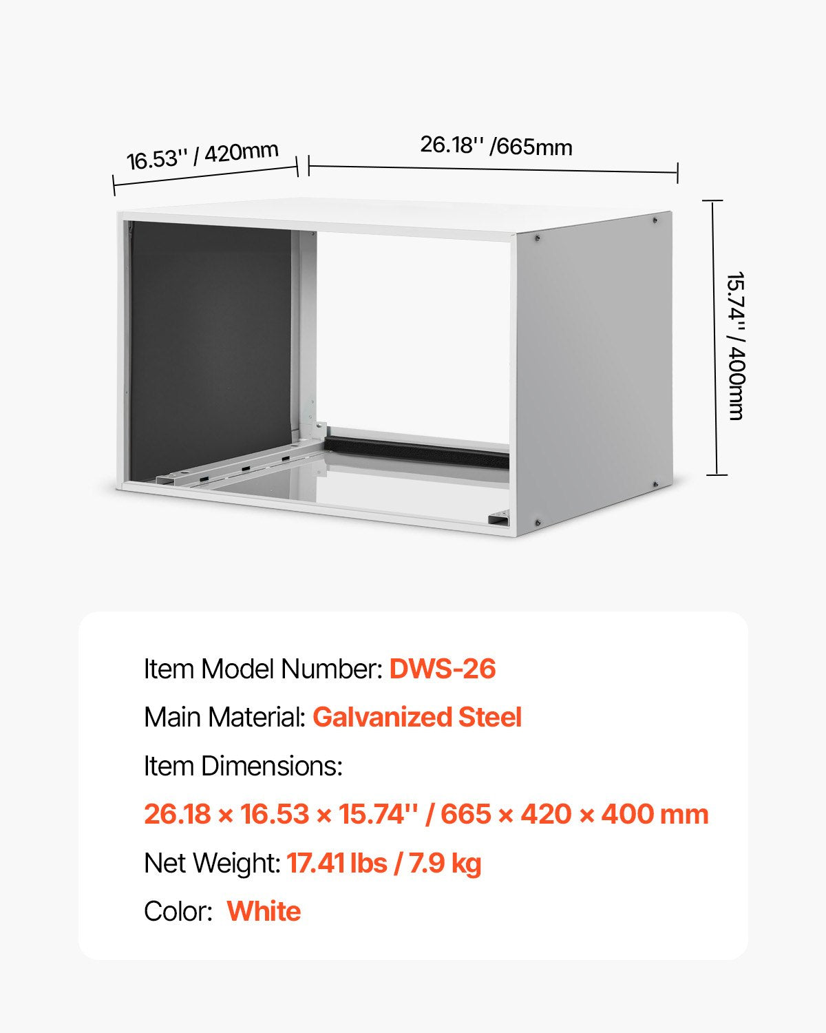 Automotive Repair & Speciality Tools: VEVOR Air Conditioner Wall Sleeve 26 in Universal Through the Wall AC Sleeve
