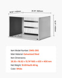 BBQs & Accessories: VEVOR Air Conditioner Wall Sleeve 26 in with Exterior Grille Wall AC Sleeve