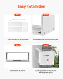 Evaporative Coolers: VEVOR Air Conditioner Wall Sleeve 42 in Universal Through the Wall AC Sleeve