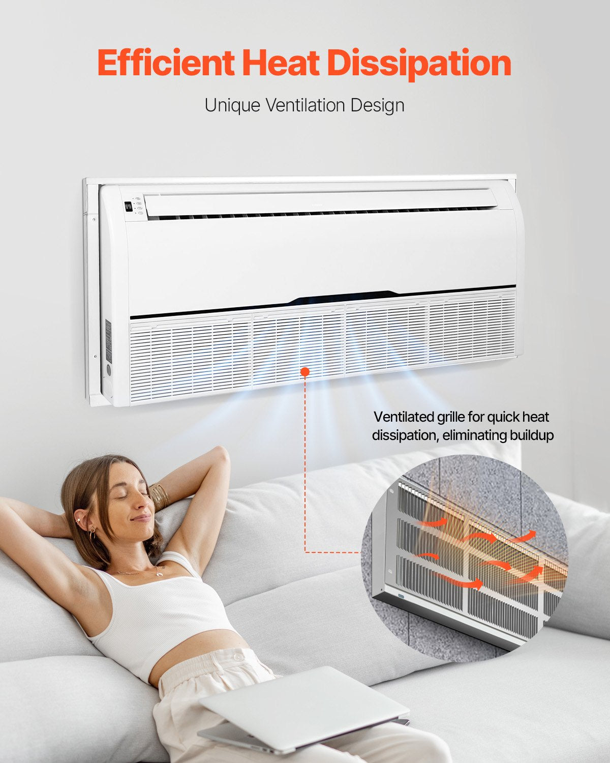 BBQs & Accessories: VEVOR Air Conditioner Wall Sleeve 42 in with Exterior Grille Wall AC Sleeve