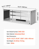 BBQs & Accessories: VEVOR Air Conditioner Wall Sleeve 42 in with Exterior Grille Wall AC Sleeve