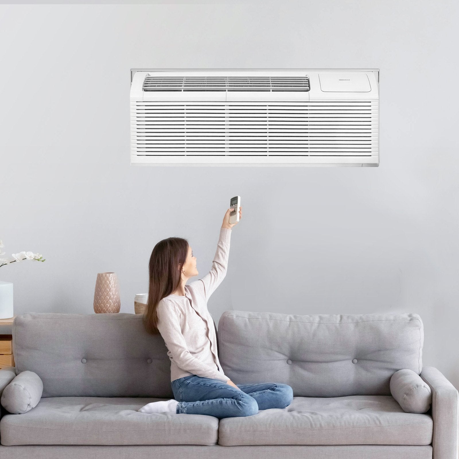 BBQs & Accessories: VEVOR Air Conditioner Wall Sleeve 42 in with Exterior Grille Wall AC Sleeve