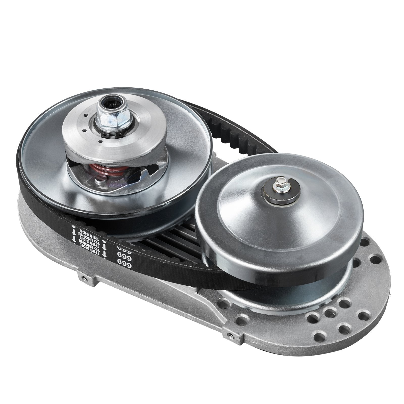 Basketball & Basketball Accessories: VEVOR Drive Clutch, 2-8HP Engine, 2000 RPM High-Strength Drive Clutch with Asymmetric Designed Wheels & Robust Rubber Belt, Sturdy & Durable Clutch with Full Accessories, Fit for Various Engines