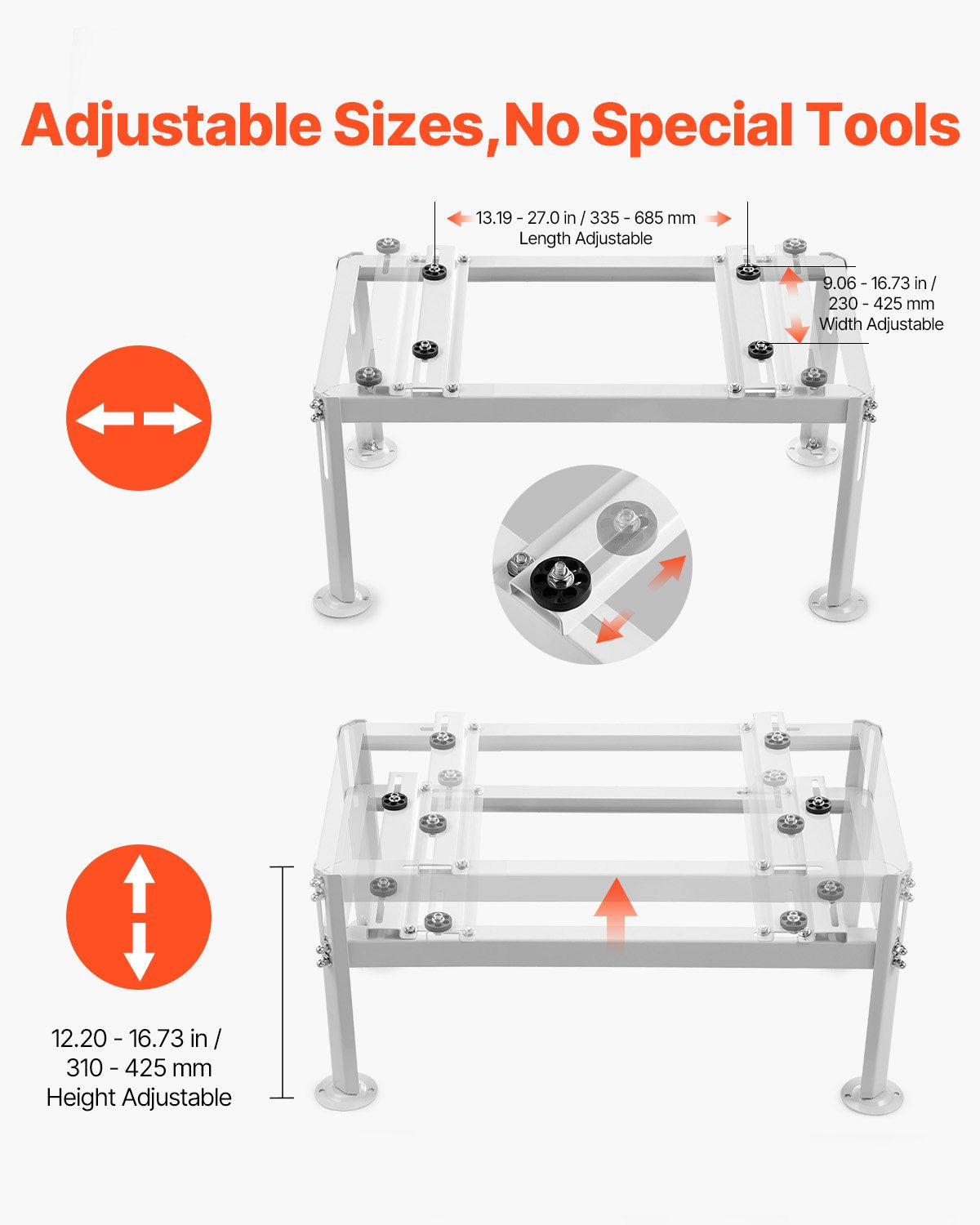 Exercise Benches: VEVOR Mini Split Ground Stand Adjustable for 9000-24000 BTU 200kg Load