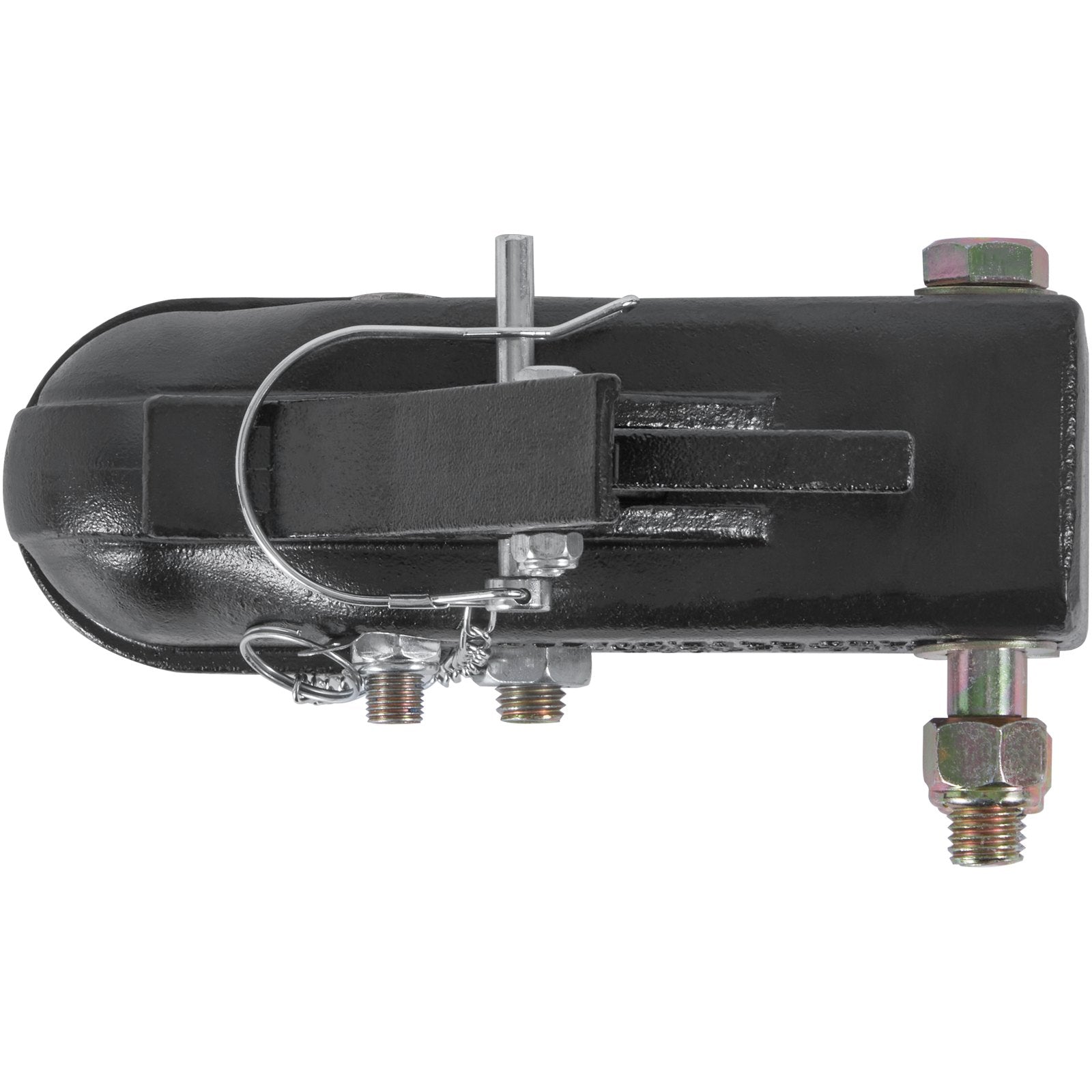 Automotive Repair & Speciality Tools: VEVOR Adjustable Trailer Coupler, 2-5/16" Hitch Ball, 15000 lbs Capacity, Heavy Duty Cast Channel-Mount Coupler with Hardware Kit, Ideal for Towing Station Wagons, Pickup Trucks, SUVs, Black Coating