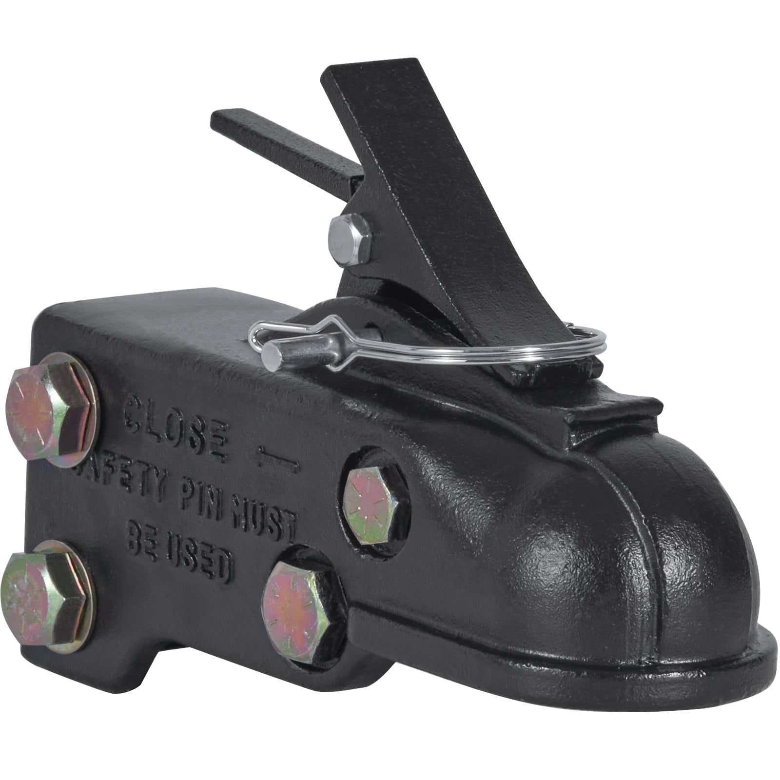 Automotive Repair & Speciality Tools: VEVOR Adjustable Trailer Coupler, 2-5/16" Hitch Ball, 15000 lbs Capacity, Heavy Duty Cast Channel-Mount Coupler with Hardware Kit, Ideal for Towing Station Wagons, Pickup Trucks, SUVs, Black Coating