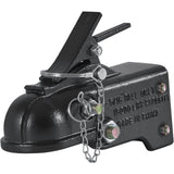 Automotive Repair & Speciality Tools: VEVOR Adjustable Trailer Coupler, 2-5/16" Hitch Ball, 15000 lbs Capacity, Heavy Duty Cast Channel-Mount Coupler with Hardware Kit, Ideal for Towing Station Wagons, Pickup Trucks, SUVs, Black Coating