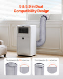 Air Compressors Accessories: VEVOR Air Conditioner Hose Cover Wrap Portable AC Insulated Exhaust Hose Sleeve