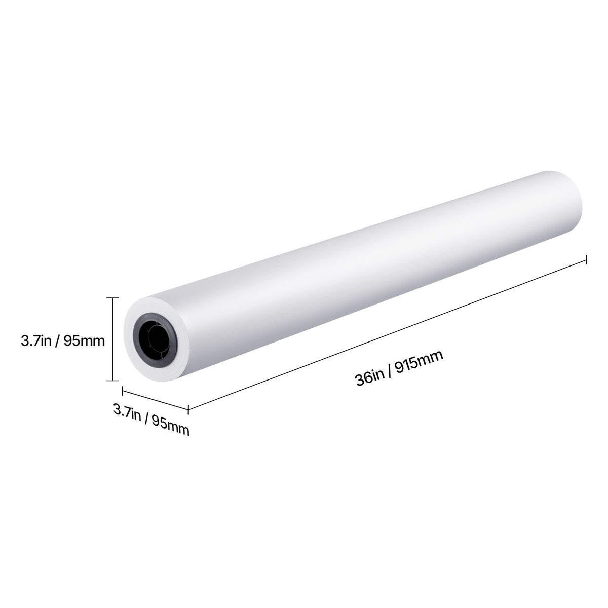 Wide Format Paper, 914.4 mm x 45.7 m Plotter Paper, 4 Rolls CAD Bond Rolls with 50.8 mm Core, 15 KG Plotter Paper Rolls, for CAD Drawings, Engineering Plans, GIS Maps & Architectural Designs