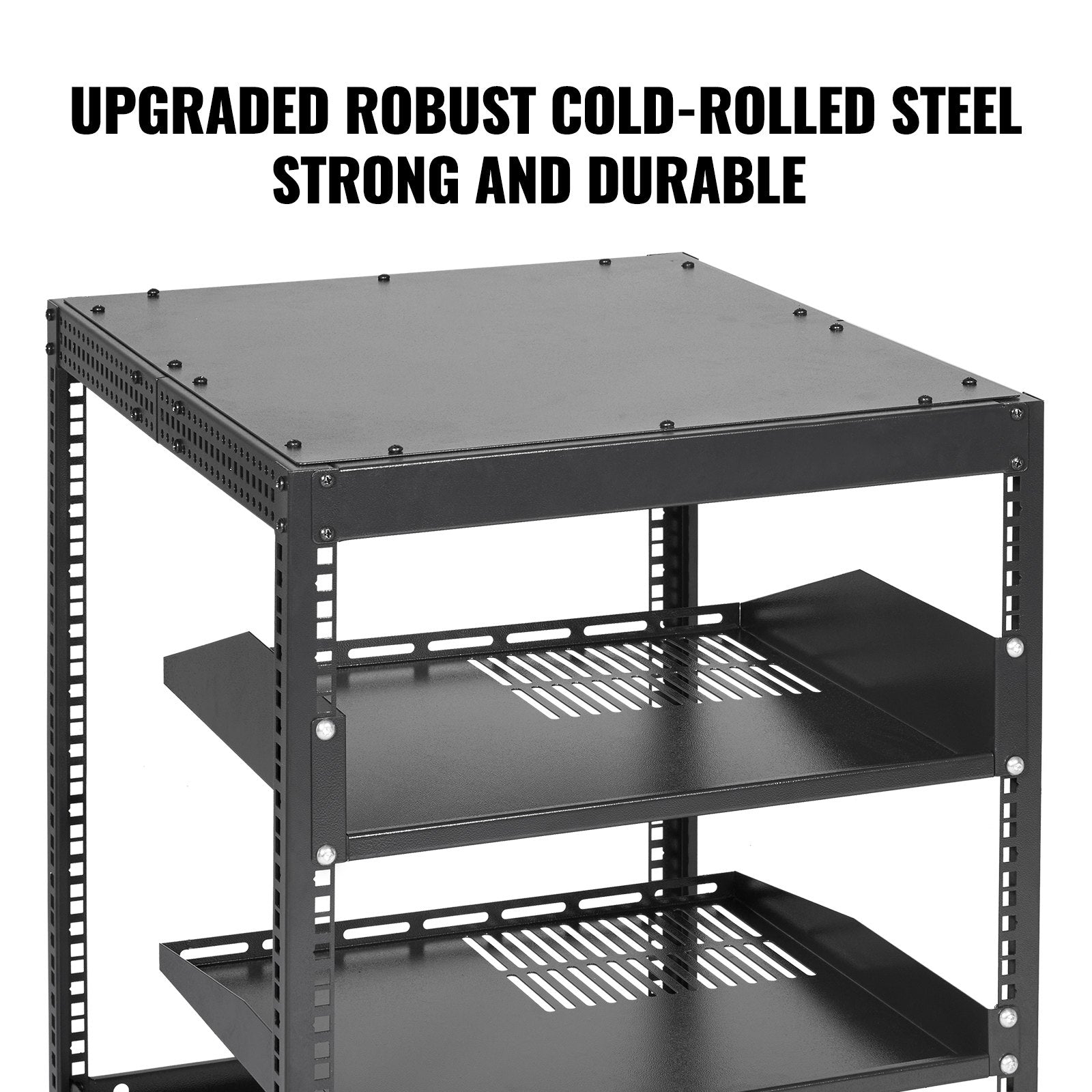 Basketball & Basketball Accessories: VEVOR 12U Open Frame Server Rack, 15''-40'' Adjustable Depth, Free Standing or Wall Mount Network Server Rack, 4 Post AV Rack with Casters, Holds All Your Networking IT Equipment AV Gear Router Modem