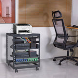 Basketball & Basketball Accessories: VEVOR 12U Open Frame Server Rack, 15''-40'' Adjustable Depth, Free Standing or Wall Mount Network Server Rack, 4 Post AV Rack with Casters, Holds All Your Networking IT Equipment AV Gear Router Modem