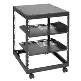 Basketball & Basketball Accessories: VEVOR 12U Open Frame Server Rack, 15''-40'' Adjustable Depth, Free Standing or Wall Mount Network Server Rack, 4 Post AV Rack with Casters, Holds All Your Networking IT Equipment AV Gear Router Modem