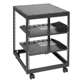 Basketball & Basketball Accessories: VEVOR 12U Open Frame Server Rack, 15''-40'' Adjustable Depth, Free Standing or Wall Mount Network Server Rack, 4 Post AV Rack with Casters, Holds All Your Networking IT Equipment AV Gear Router Modem