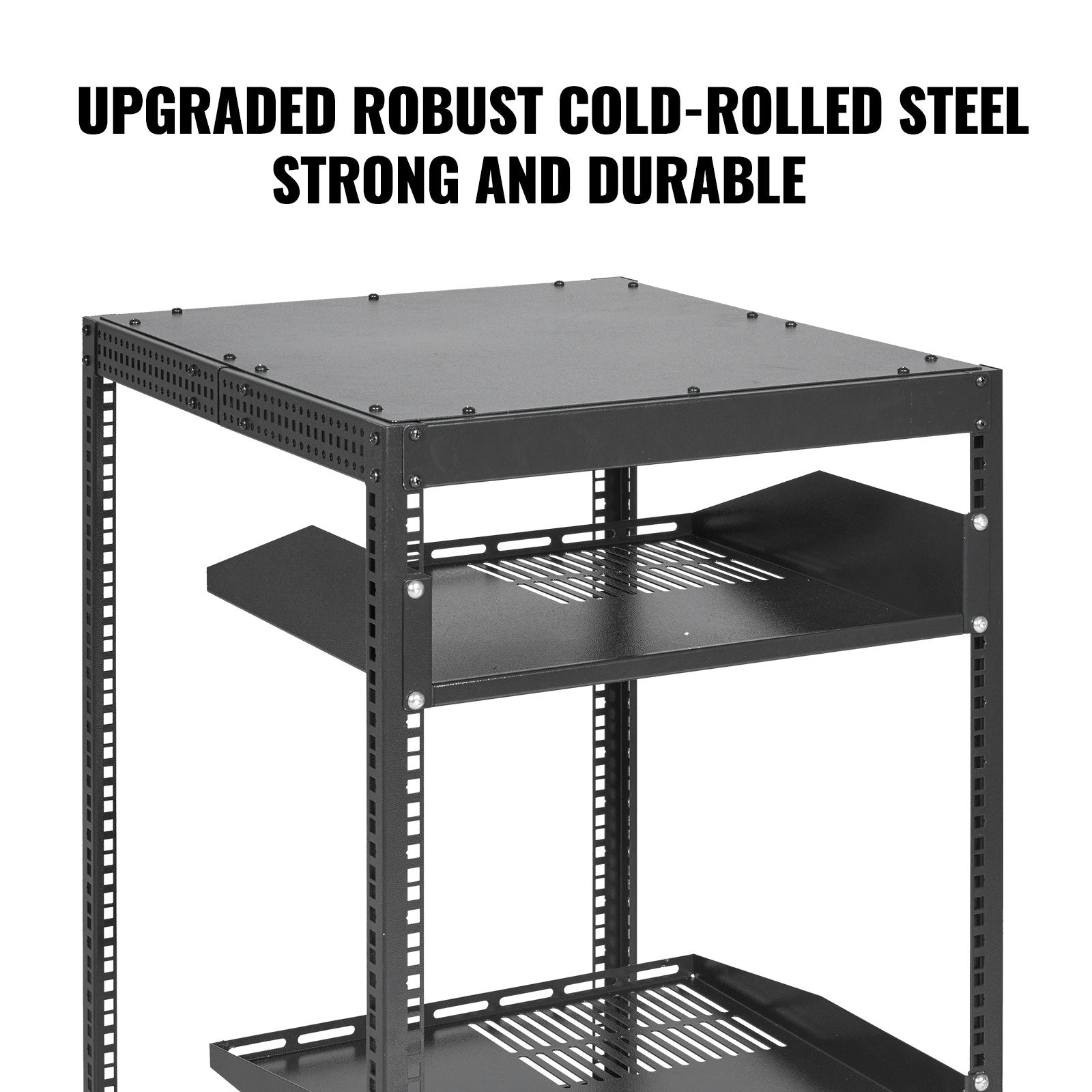 Basketball & Basketball Accessories: VEVOR 20U Open Frame Server Rack, 15''-40'' Adjustable Depth, Free Standing or Wall Mount Network Server Rack, 4 Post AV Rack with Casters, Holds All Your Networking IT Equipment AV Gear Router Modem