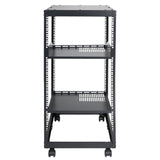Basketball & Basketball Accessories: VEVOR 20U Open Frame Server Rack, 15''-40'' Adjustable Depth, Free Standing or Wall Mount Network Server Rack, 4 Post AV Rack with Casters, Holds All Your Networking IT Equipment AV Gear Router Modem