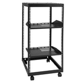 Basketball & Basketball Accessories: VEVOR 20U Open Frame Server Rack, 15''-40'' Adjustable Depth, Free Standing or Wall Mount Network Server Rack, 4 Post AV Rack with Casters, Holds All Your Networking IT Equipment AV Gear Router Modem