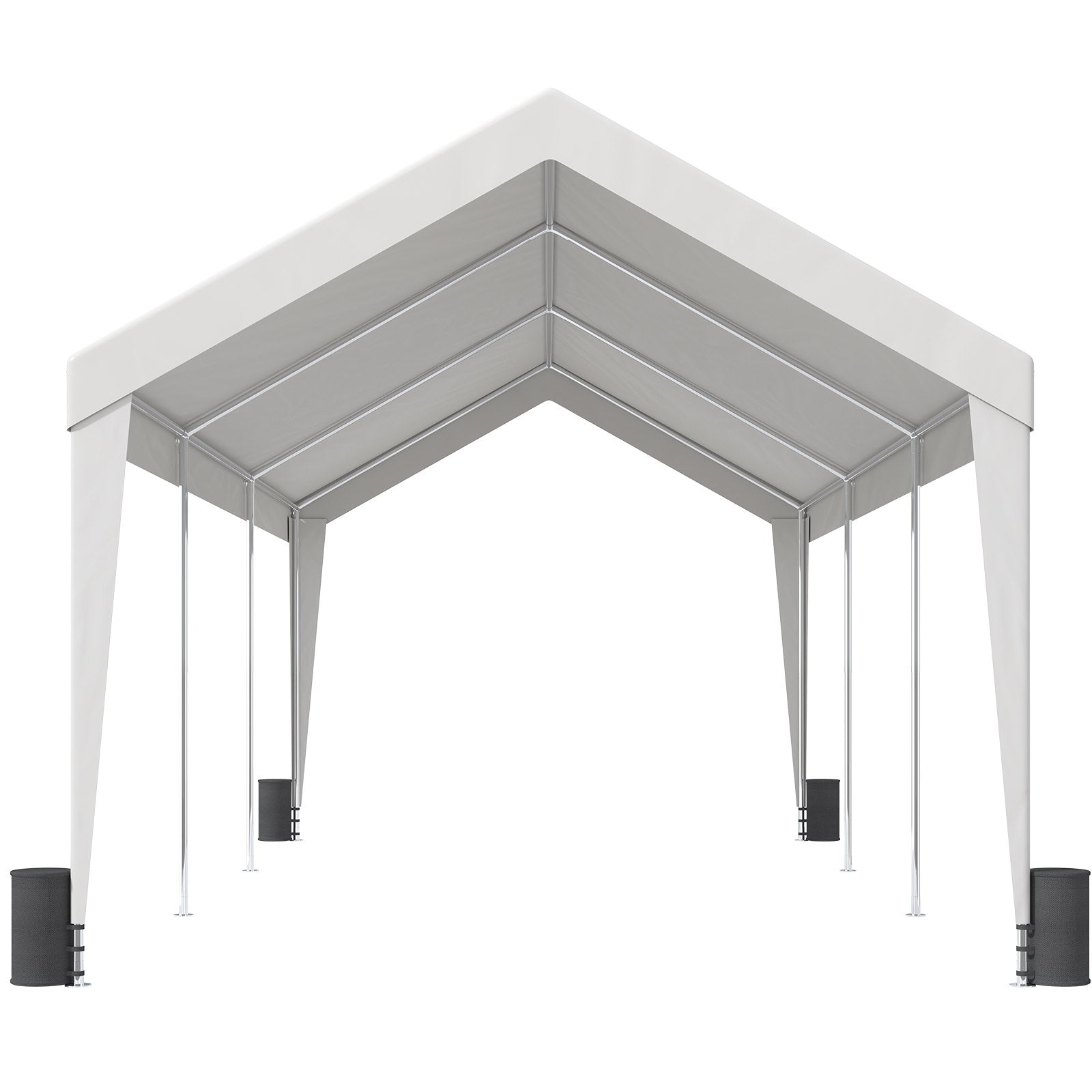Canopies & Gazebos: VEVOR Carport Car Canopy Garage Shelter Tent 10x20ft with 8 Poles for Auto Boats