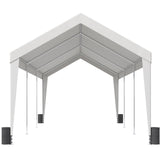 Canopies & Gazebos: VEVOR Carport Car Canopy Garage Shelter Tent 10x20ft with 8 Poles for Auto Boats