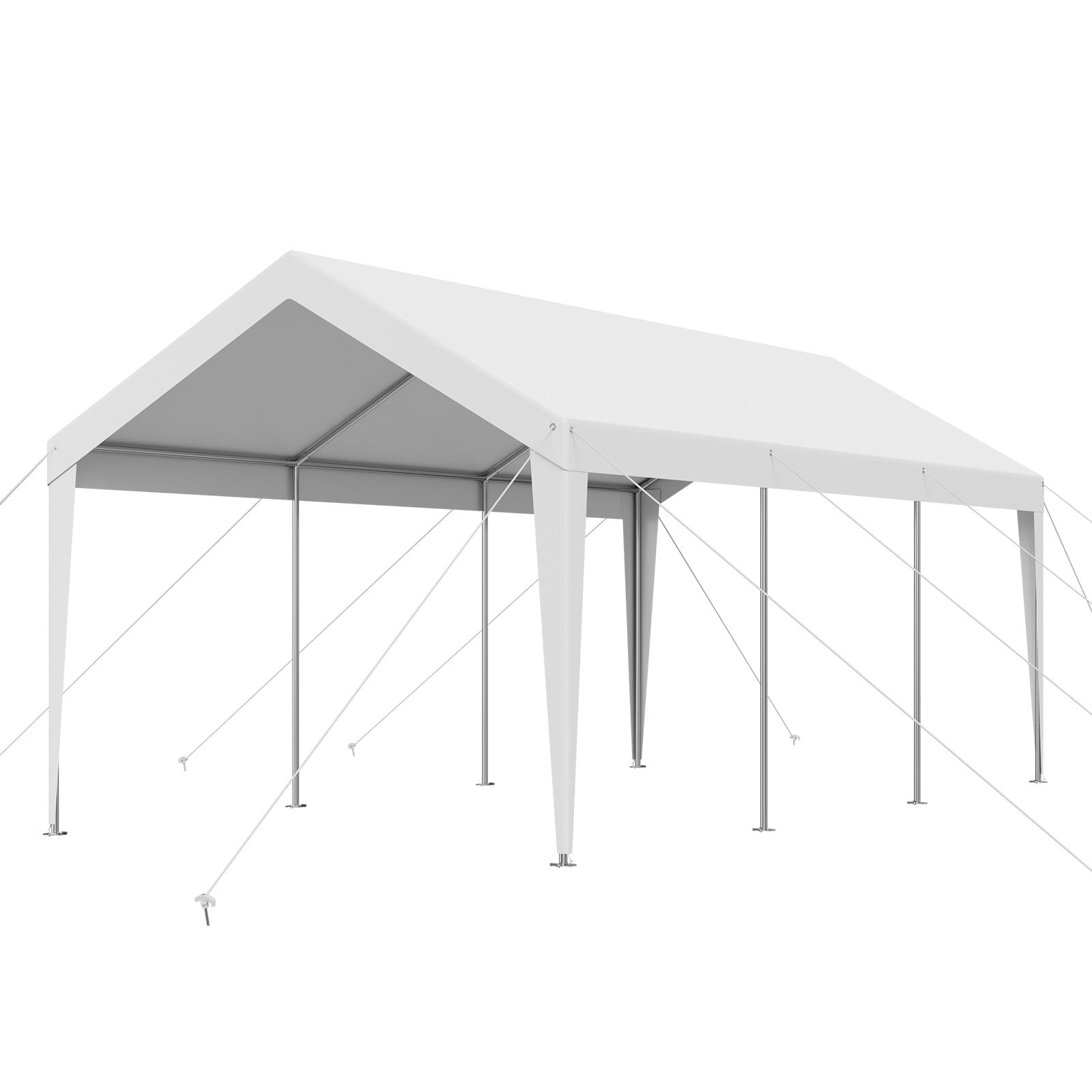 Canopies & Gazebos: VEVOR Carport Car Canopy 10 x 20 FT Heavy Duty Portable Car Shelter Tent White