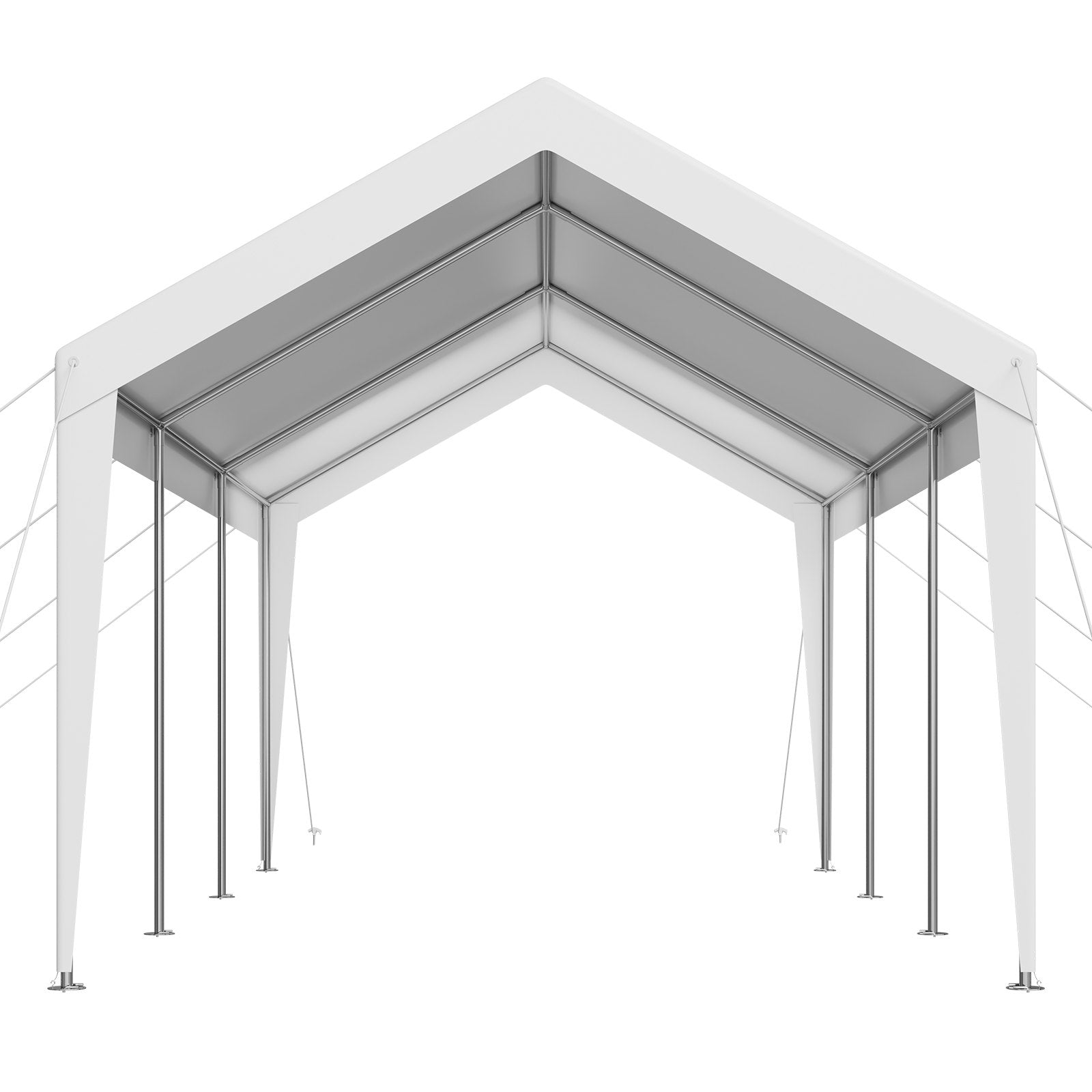 Canopies & Gazebos: VEVOR Carport Car Canopy 10 x 20 FT Heavy Duty Portable Car Shelter Tent White