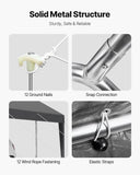 Canopies & Gazebos: VEVOR Carport Car Canopy 10 x 20 FT Heavy Duty Portable Car Shelter Tent Grey