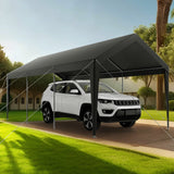 Canopies & Gazebos: VEVOR Carport Car Canopy 10 x 20 FT Heavy Duty Portable Car Shelter Tent Grey
