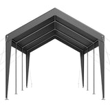 Canopies & Gazebos: VEVOR Carport Car Canopy 10 x 20 FT Heavy Duty Portable Car Shelter Tent Grey